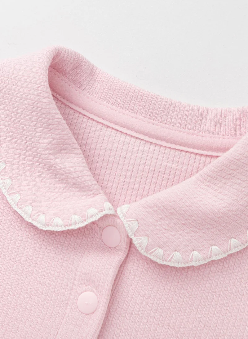 Balabala Toddler Girl Lapel Sweatshirt