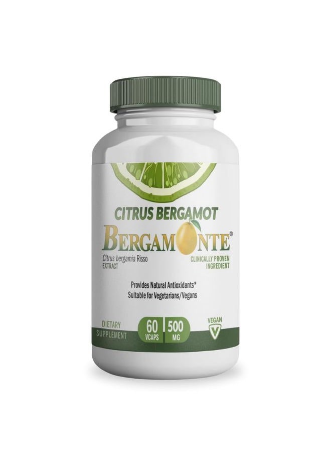 Logic Nutra مكمل البرغموت الحمضي (Citrus Bergamia) 1,000 ملغ لكل حصة (2) 60 كبسولة نباتية - برغمونتي المسجلة - Image 1