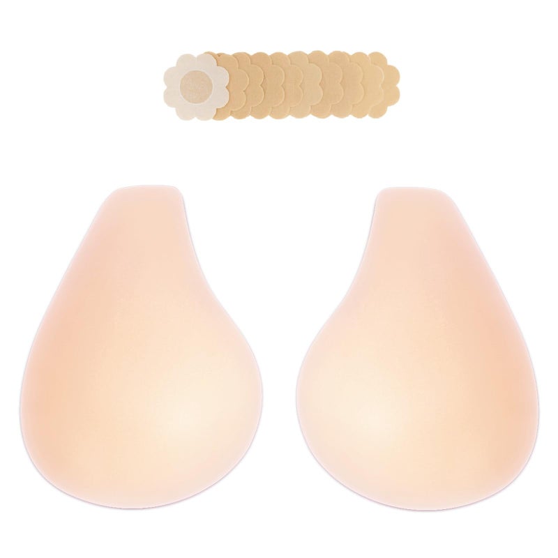 Bontierie Nipple Covers Sticky Push up Bra Added Lift Seamless Ultra-Thin Pasties Women Adhesive Bras - Image 1