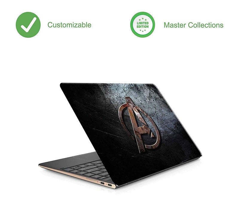 WALLTON - Avengers Logo HD Quality Vinyl Laptop Skin Decal/Sticker Protector, Fits Dell, Hp, Lenovo, Toshiba, Acer, ASUS and for All Models Up to 11.6" - 15.6" Inch, Pack of 1 - Image 2