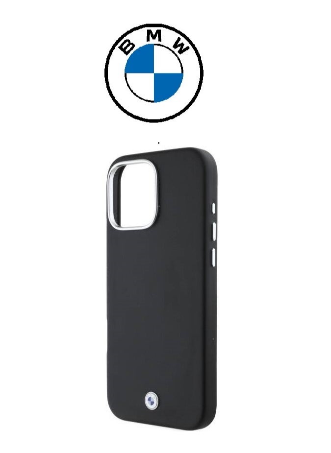 CG MOBILE iPhone 16 Pro Case, strong leather cover with the (BMW) logo, shock-resistant, with an original French design and approved by the German brand (BMW).  - Image 5