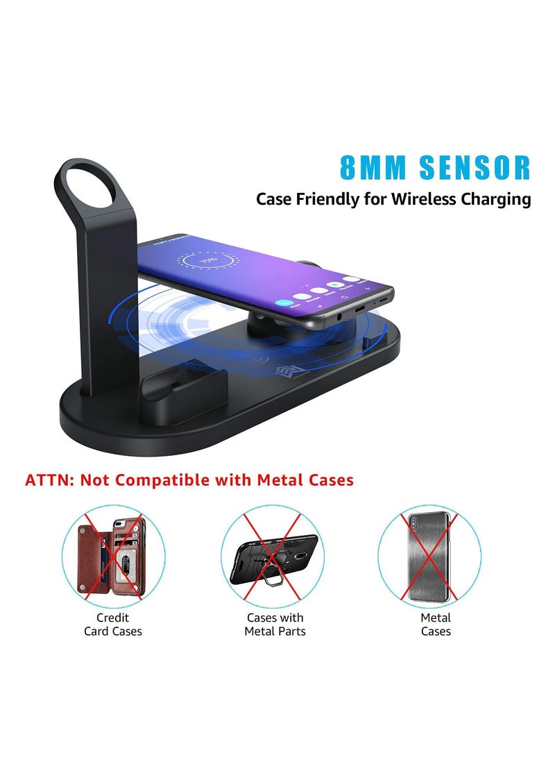 شاحن لاسلكي سريع محترف لأجهزة آبل آيفون / أندرويد / ساعة ذكية و Air Pods - Image 3