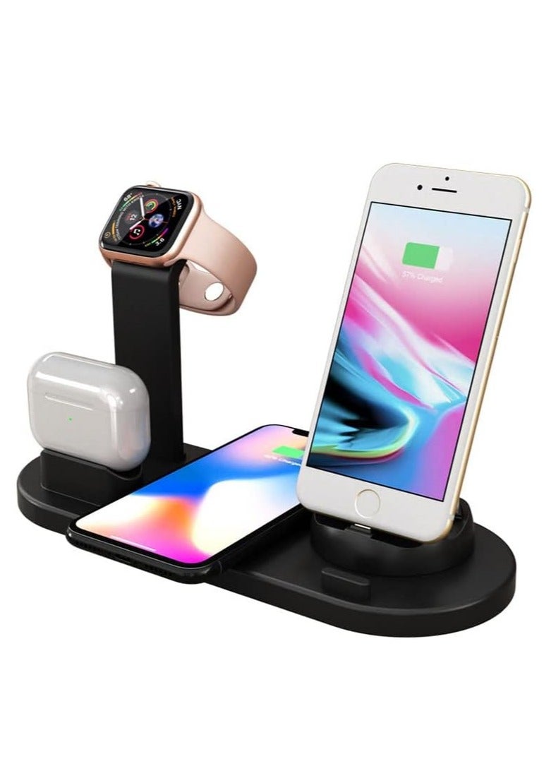 شاحن لاسلكي سريع محترف لأجهزة آبل آيفون / أندرويد / ساعة ذكية و Air Pods - Image 4