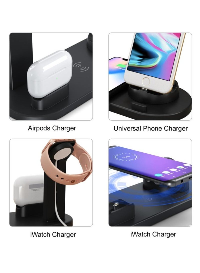 شاحن لاسلكي سريع محترف لأجهزة آبل آيفون / أندرويد / ساعة ذكية و Air Pods - Image 5