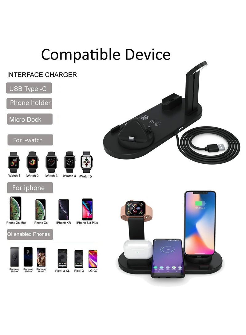 شاحن لاسلكي سريع محترف لأجهزة آبل آيفون / أندرويد / ساعة ذكية و Air Pods - Image 2