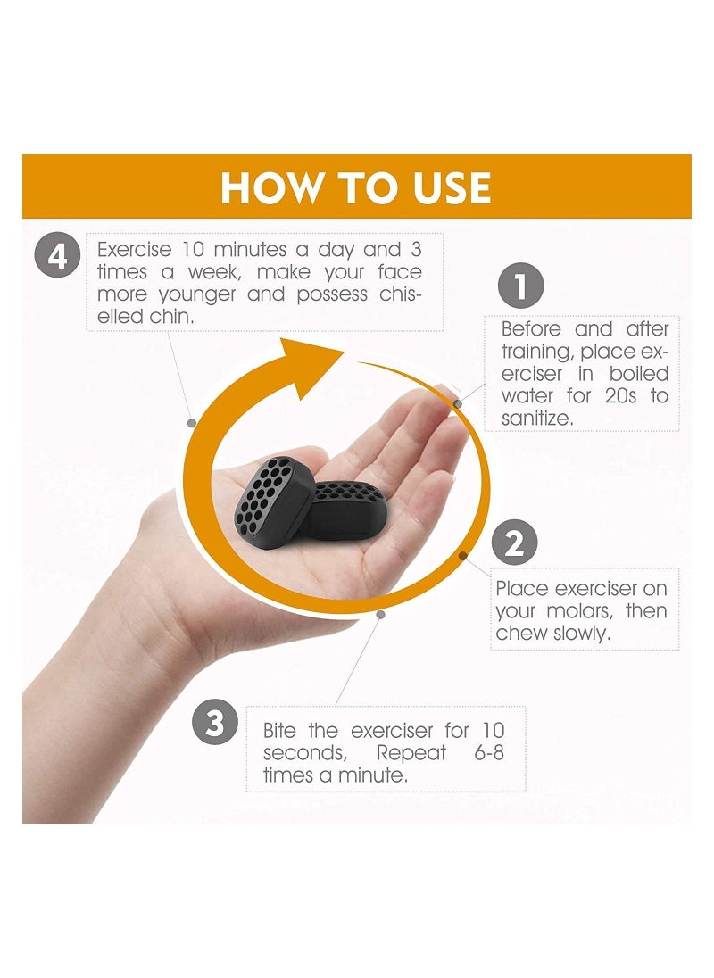 Eworld Jawline Exerciser and Double Chin Reducer for Men & women 2 piece  - Image 2