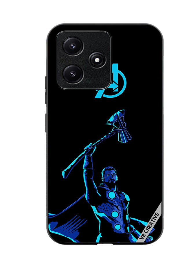 VR CREATIVE Protective Case Cover For Xiaomi Poco M6 Pro 5G Avengers Thor Design Multicolour - Image 1