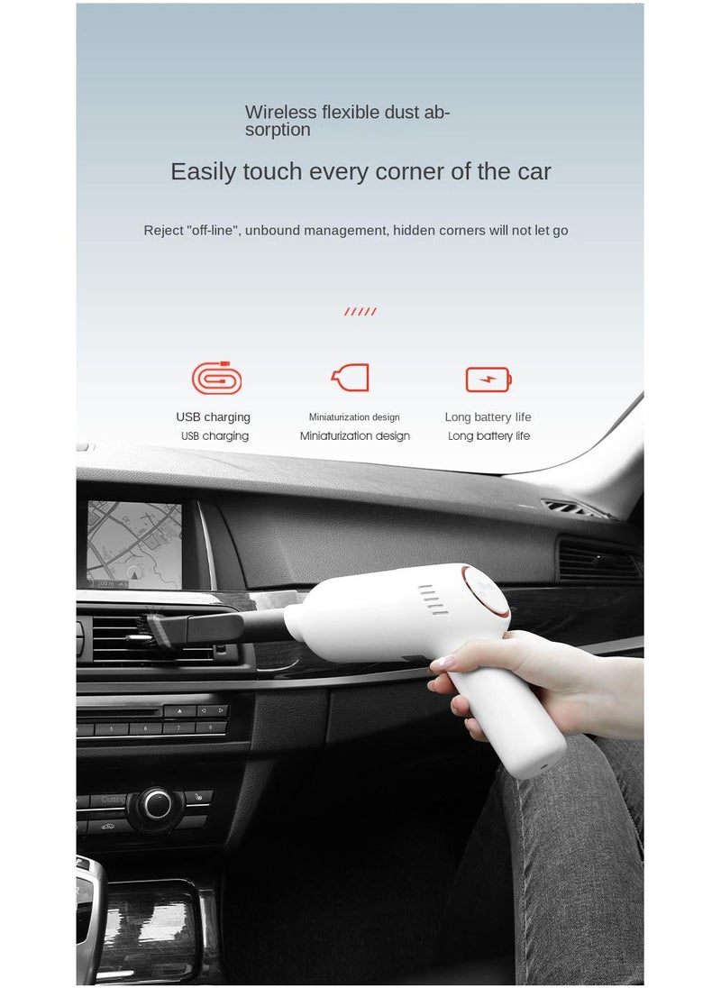 Bluejw - Cordless Handheld Portable Vacuum Cleaner Mini Hand Vacuum Cleaner With Powerful Cyclone Suction For Quick And Easy Cleaning Suitable For Wet And Dry Cars, Pet Hair, And Household - Image 1