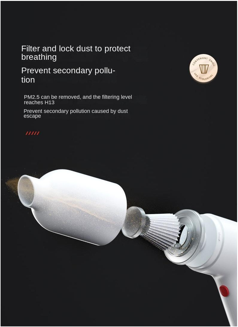 Bluejw - Cordless Handheld Portable Vacuum Cleaner Mini Hand Vacuum Cleaner With Powerful Cyclone Suction For Quick And Easy Cleaning Suitable For Wet And Dry Cars, Pet Hair, And Household - Image 1