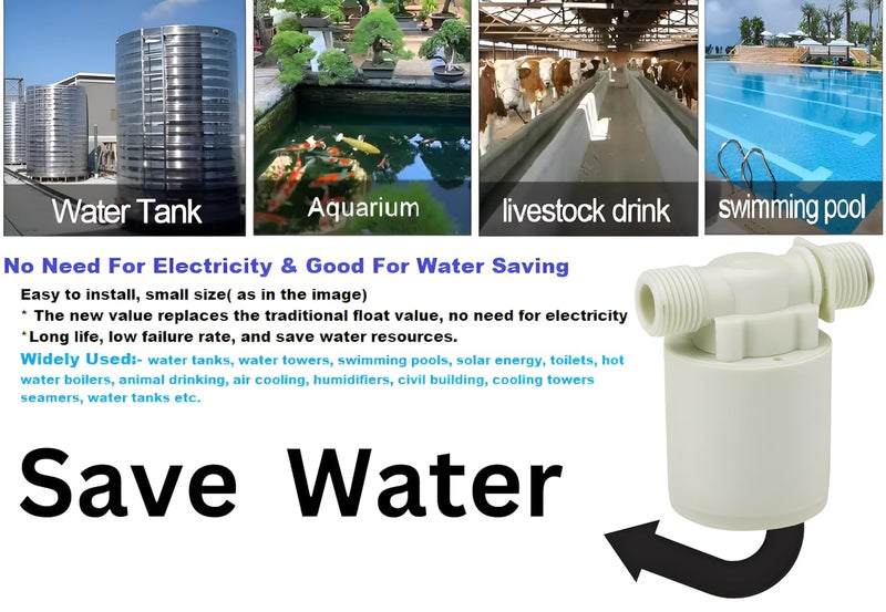 Vinayakart 12 Inch Automatic Water Level Control ValveFlot Valve Used for Water Tank Auto Pot Aquarium Plastic - Image 4