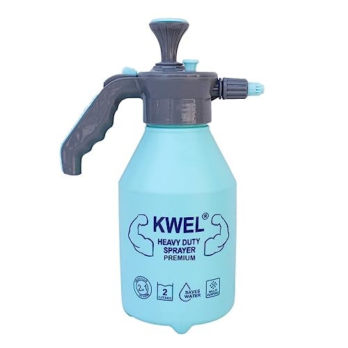 Kwel Heavy Duty Garden Pump Pressure Sprayer, Lawn Sprinkler, Water Mist, Spray Bottle For Herbicides, Pesticides, Fertilizers, Plants Flowers 2.2 Liter Capacity (Blue, Pack Of 1), Hand Powered - Image 1