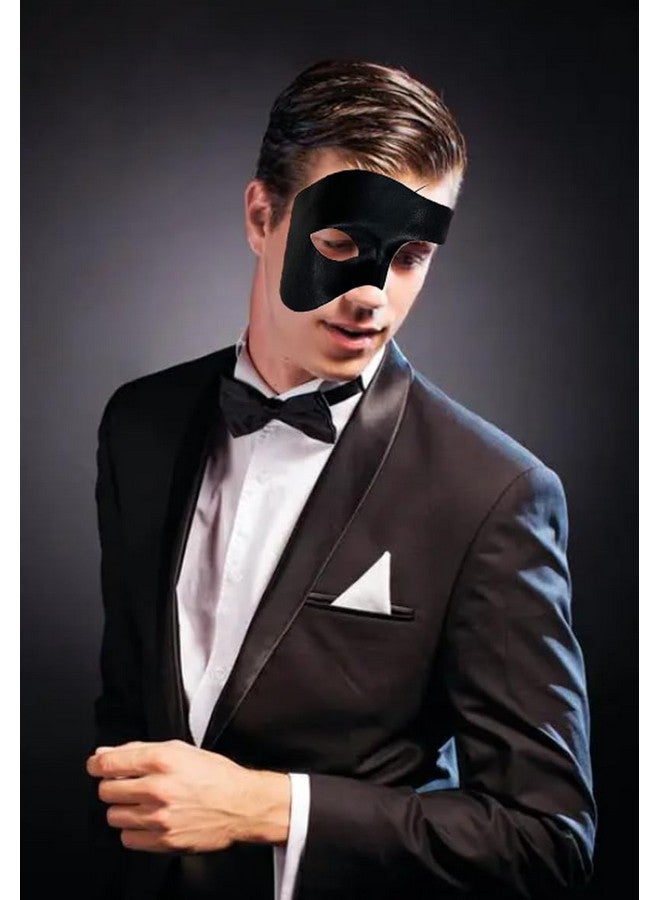 ONESWI Men's Masquerade Mask, Half Face Mask Opera Mask Venetian Mask, Halloween Masquerade Mask - Image 2