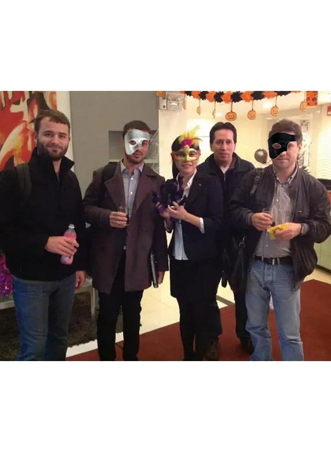 ONESWI Men's Masquerade Mask, Half Face Mask Opera Mask Venetian Mask, Halloween Masquerade Mask - Image 3