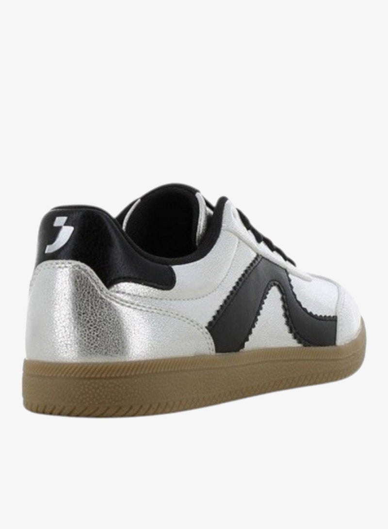 SJ Women's Panelled Lace-Up Sneakers - Image 3