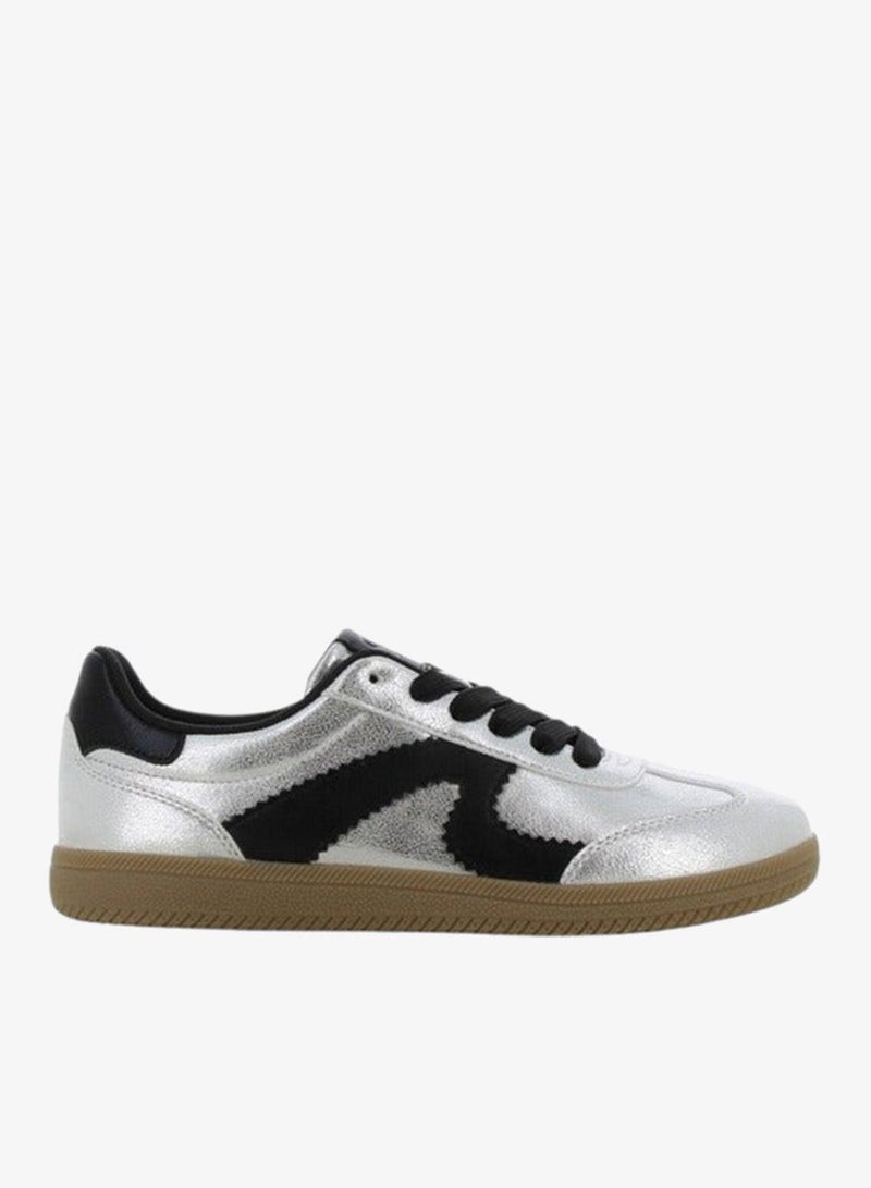 SJ Women's Panelled Lace-Up Sneakers - Image 2