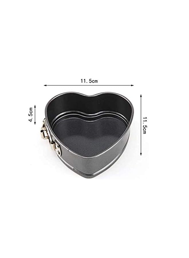ECVV Set Of Three Springform Pans Cake Bake Mould Mold Bakeware With Removable Bottom Round Heart Square Shape Versatile Sturdy - Image 5