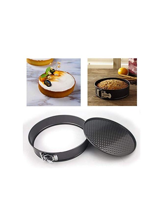 ECVV Set Of Three Springform Pans Cake Bake Mould Mold Bakeware With Removable Bottom Round Heart Square Shape Versatile Sturdy - Image 3