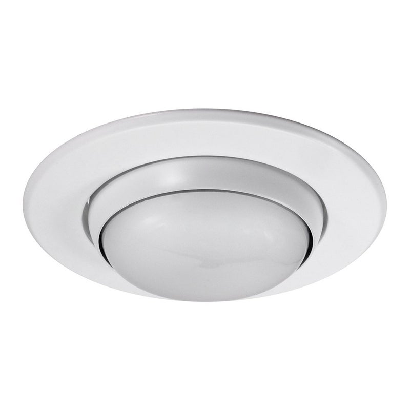 NICOR Lighting 5 in. White Recessed Adjustable Eyeball Trim (15506WH) - Image 3