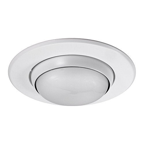 NICOR Lighting 5 in. White Recessed Adjustable Eyeball Trim (15506WH) - Image 1