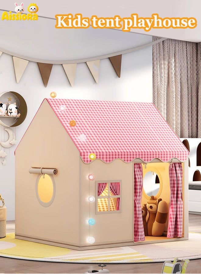 Aissiora Children's play tent house Children's indoor tent Tent dollhouse Castle small house tent Princess Castle Game Tent Suitable for outdoor and indoor play tents - Image 1