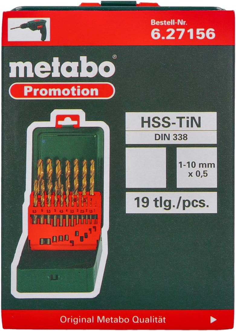 Metabo HSS-TIN Twist Drill Set (19 pcs) - Image 4