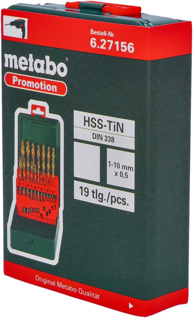 Metabo HSS-TIN Twist Drill Set (19 pcs) - Image 2