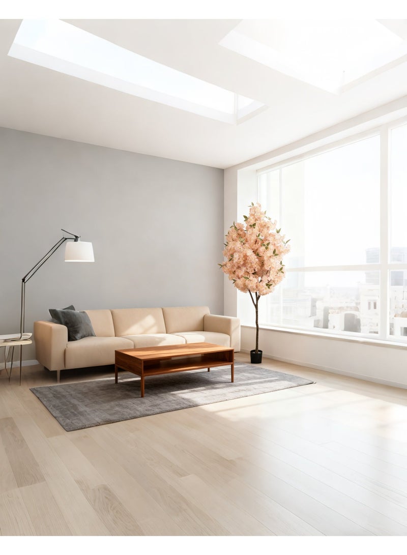 Sharpdo 180cm High-Fidelity Simulation Cherry Blossom Tree – Realistic Pink Cherry Blossom Decorative Plant, Suitable For Garden And Horticultural Decorations, Ideal For Home, Office, And Wedding Décor. - Image 3