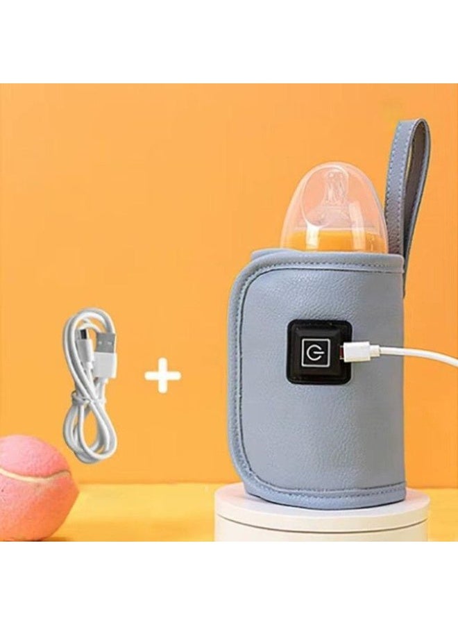 جهاز تدفئة زجاجات الرضاعة للأطفال USB - نظام تسخين لطيف - يحافظ على العناصر الغذائية - مناسب للاستخدام في المنزل والسيارة والسفر - Image 3