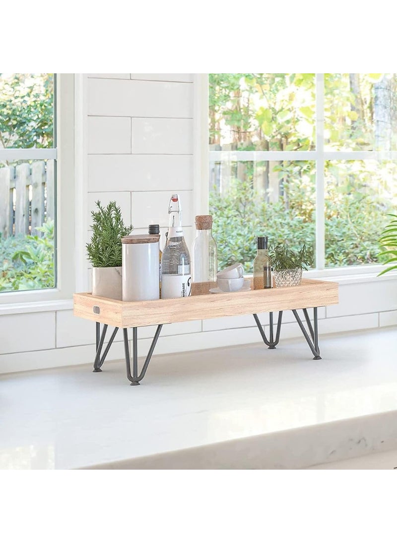 HIRVALL HIRVALL Hairpin Legs Industrial Heavy Duty Table Legs Metal Furniture Legs for Easily DIY Home Project Black 3Rod 6  - Image 5
