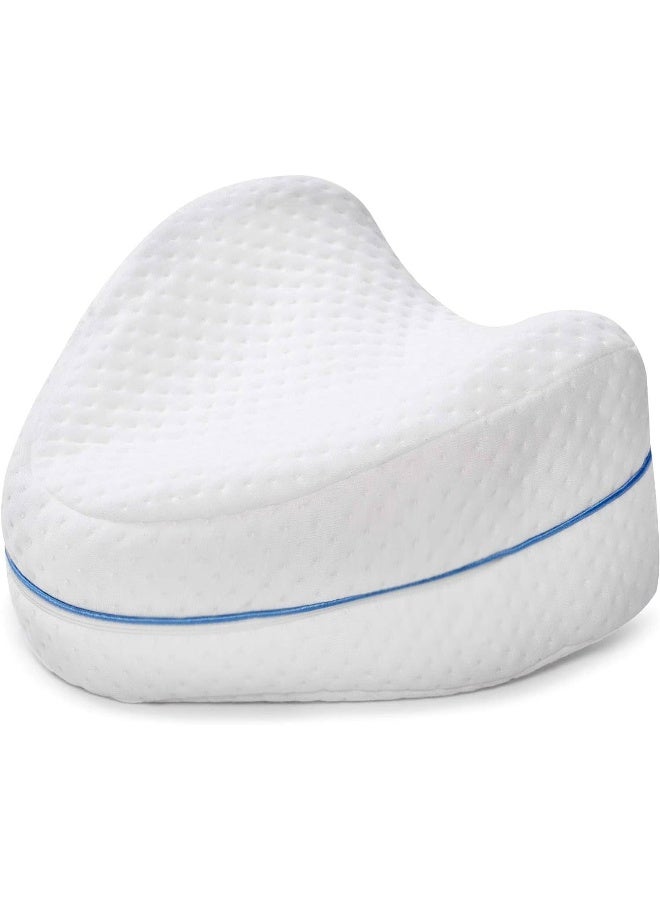 MOMENT Leg & Knee Foam Support Pillow For Side Sleepers – Cooling Leg Pillow For Side Sleeping – Knee Pillow For Hip Pain, Back Pain, Sciatica Pain Relief  - Image 1