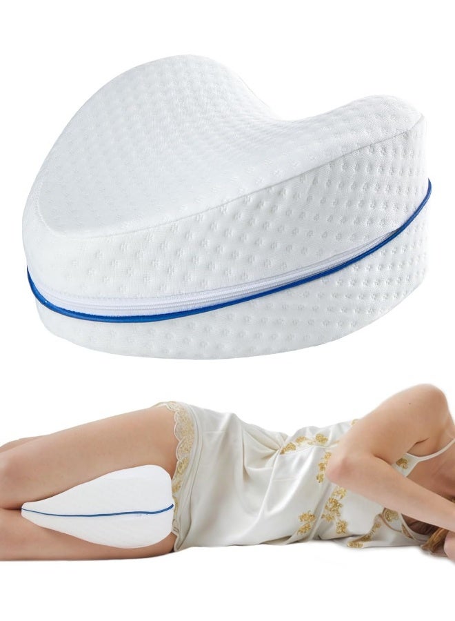 MOMENT Leg & Knee Foam Support Pillow For Side Sleepers – Cooling Leg Pillow For Side Sleeping – Knee Pillow For Hip Pain, Back Pain, Sciatica Pain Relief  - Image 2