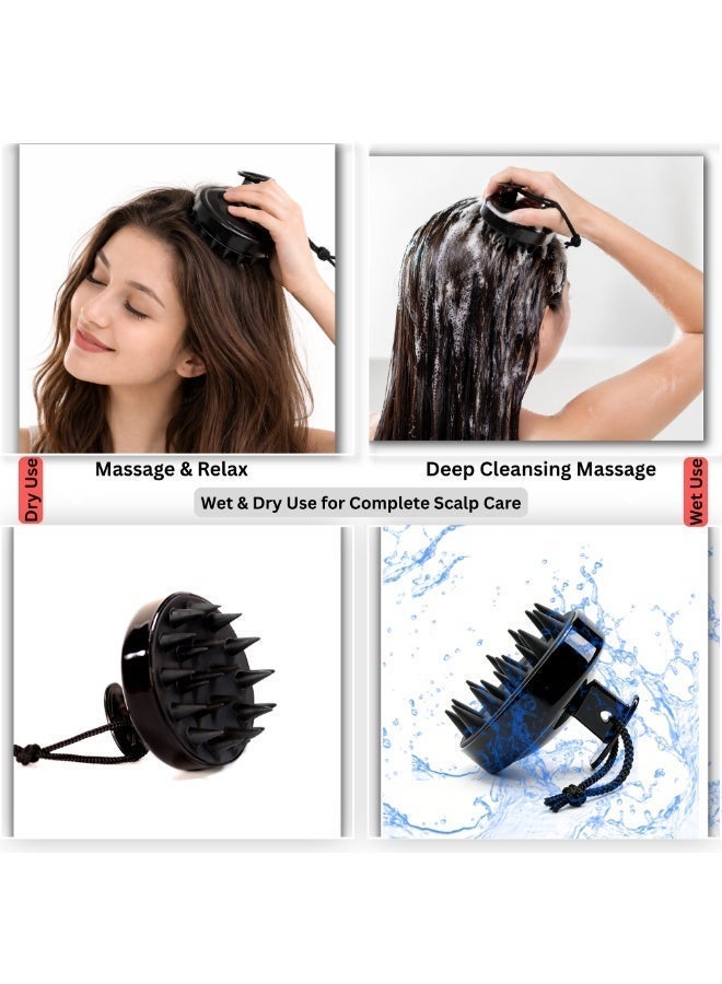 Velberry Scalp Head Massager, Flexible Shampoo Brush for Hair Growth, Dandruff Removal, Soft Scalp Brush for Men & Women, Wet & Dry Use – Velberry - Image 5