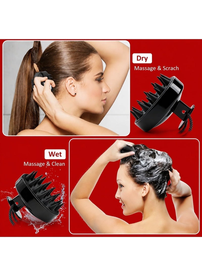 Velberry Scalp Head Massager, Flexible Shampoo Brush for Hair Growth, Dandruff Removal, Soft Scalp Brush for Men & Women, Wet & Dry Use – Velberry - Image 2