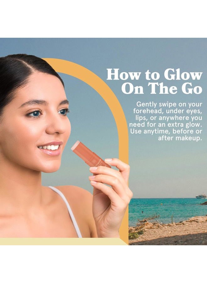 LE GUSHE All-in-One Face Balm Stick - Under Eye Brightener, Anti-Aging Under Eye Balm Stick with Salmon Roe Extract & Collagen - For Fine Lines & Wrinkles - Use on Face, Forehead, Neck - Image 2