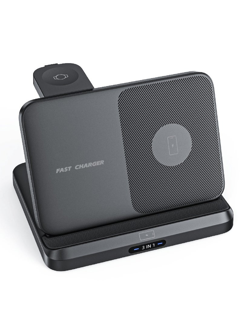 General Foldable 3-in-1 Wireless Charger: Wireless Charging Solution for Samsung FOLD Series Mobile Phones  - Image 1