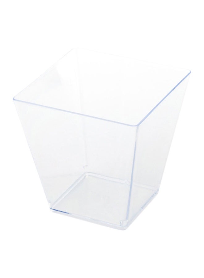 Restaurantware 8 Ounce Large Kova Cups, 20 Disposable Dessert Tumbler - Lids Sold Separately, Sturdy, Clear Plastic Appetizer Cups, For Mousse, Layered Cakes At Catered Events - Image 1