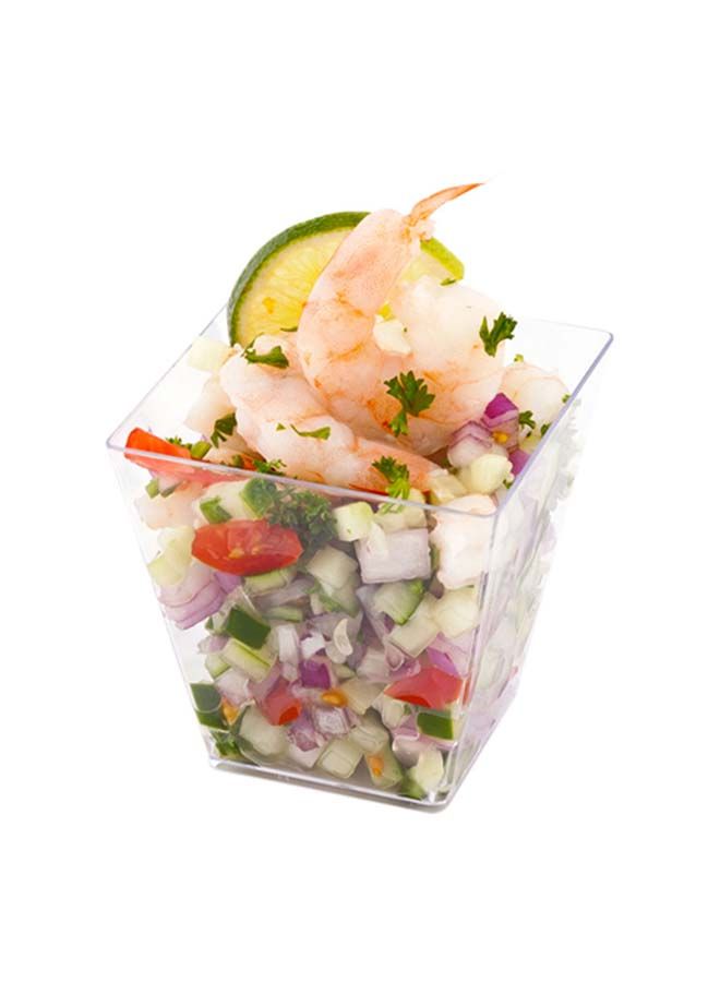 Restaurantware 8 Ounce Large Kova Cups, 20 Disposable Dessert Tumbler - Lids Sold Separately, Sturdy, Clear Plastic Appetizer Cups, For Mousse, Layered Cakes At Catered Events - Image 4