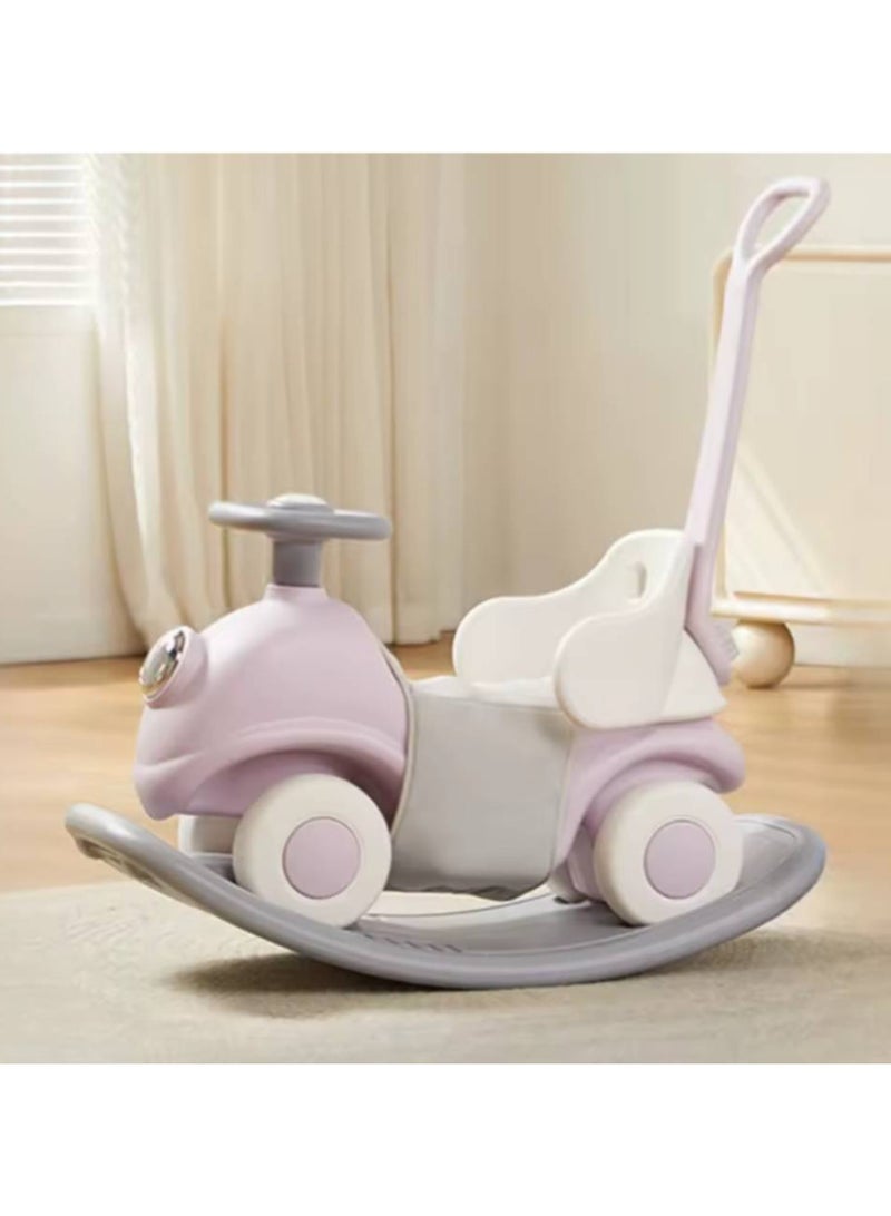3 in 1 Ride on Car Toy for Toddlers Indoor Outdoor Rocking Bike Toy for Kids Removable Base to Convert to Ride on Car  - Image 1