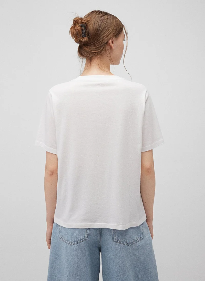 MAVI Printed White T-Shirt