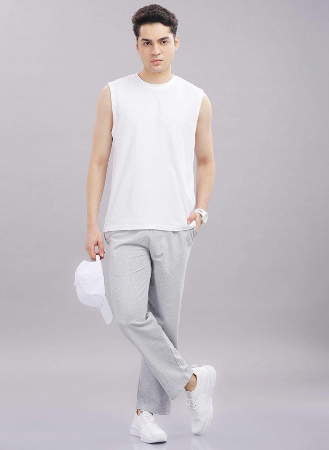OUTLAWS Men Baggy-Fit Cotton Track Pants in Grey | Color Lock Technology | No Shrinkage | Soft, Breathable & Comfortable Casual Wear - Image 5