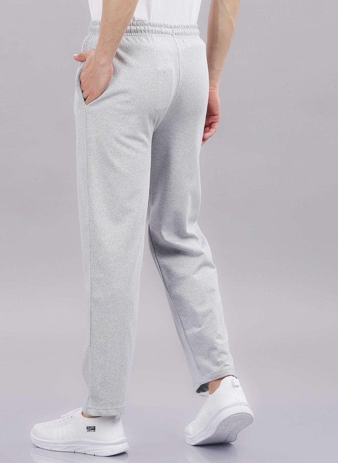 OUTLAWS Men Baggy-Fit Cotton Track Pants in Grey | Color Lock Technology | No Shrinkage | Soft, Breathable & Comfortable Casual Wear - Image 4