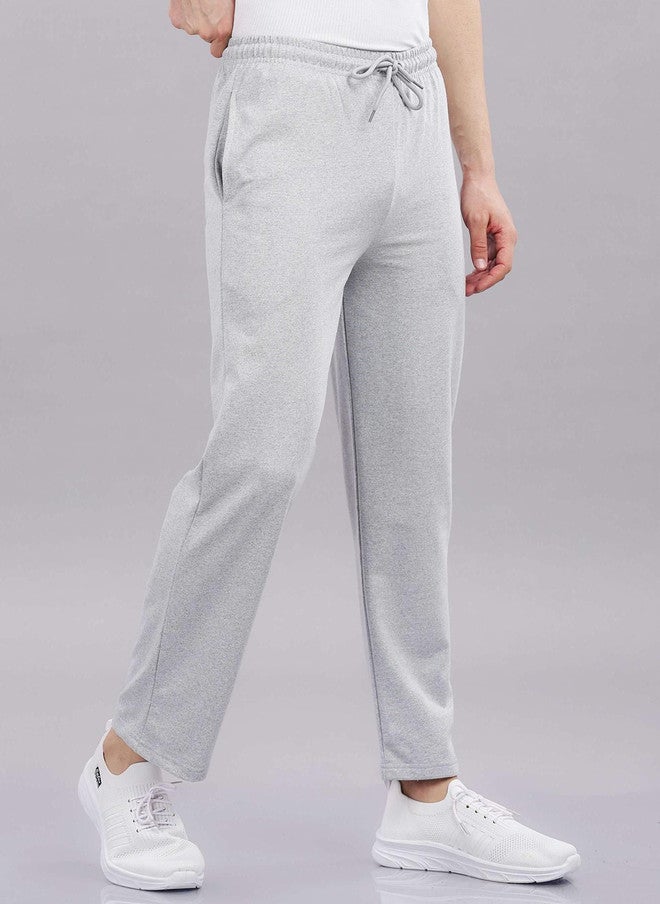 OUTLAWS Men Baggy-Fit Cotton Track Pants in Grey | Color Lock Technology | No Shrinkage | Soft, Breathable & Comfortable Casual Wear - Image 2