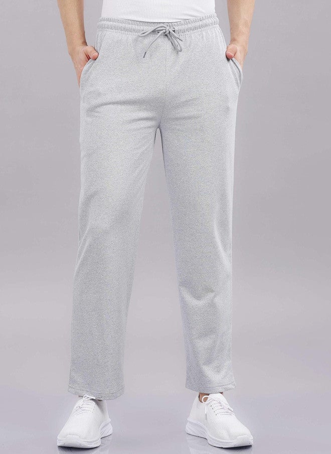 OUTLAWS Men Baggy-Fit Cotton Track Pants in Grey | Color Lock Technology | No Shrinkage | Soft, Breathable & Comfortable Casual Wear - Image 1