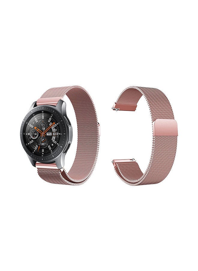 NIBEMINENT - Milanese Mesh Replacement Band For Samsung Galaxy Watch Pink - Image 1