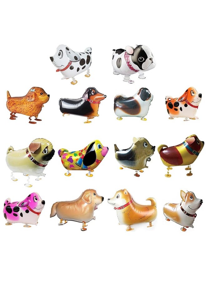 SOTOGO 14 Pieces Walking Animal Balloons Pet Dog Balloons Dog Balloon Air Walkers, Kids Gift Birthday Party DÃ©cor - Image 3