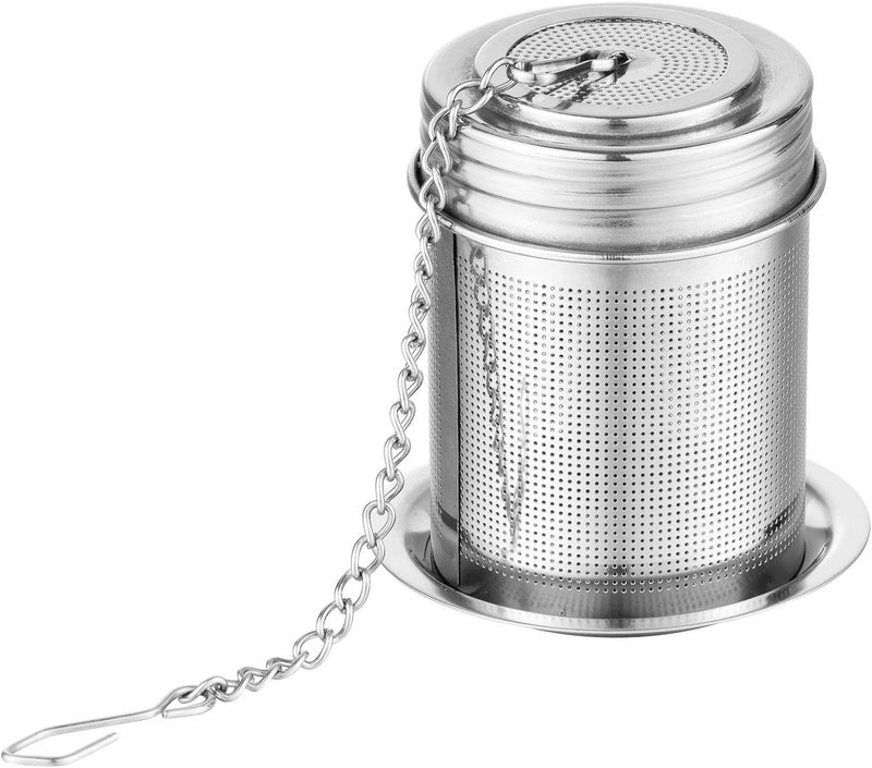TEEMADE Tea Filter,Cooking Infuser with Extra Fine Mesh Tea Ball Strainers Threaded Connection 304 Stainless Steel with Extended Chain Hook to Brew Loose Leaf Tea,Spices & Seasonings(1 Pack) - Image 1