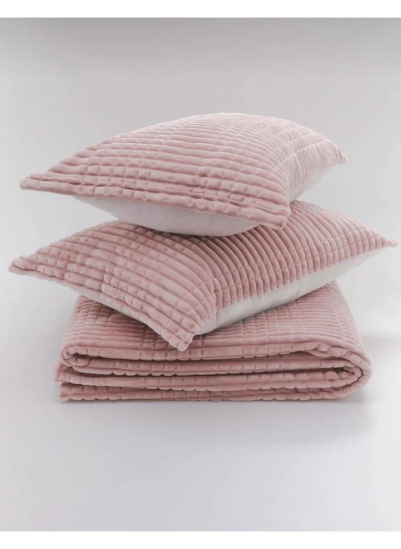 Golden Home Modern Line 3 Piece Blanket Set Powder