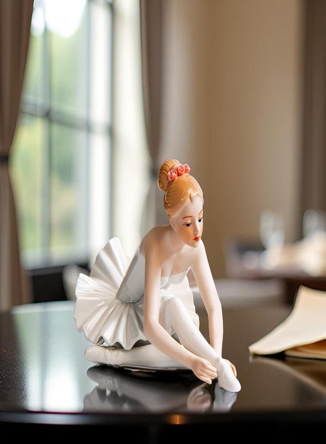 MTME Porcelain Figurines Ballet, Sculpted Statue, Handicrafts, Art Ware, Sculpture, Home Decor (Ornament, Decoration, Gift) (Elegance) - Image 5