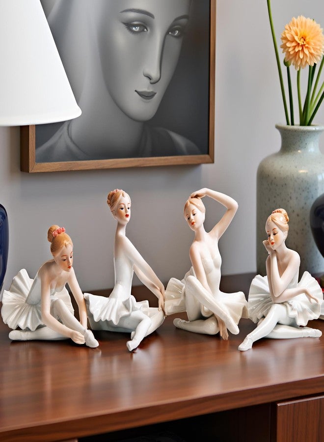 MTME Porcelain Figurines Ballet, Sculpted Statue, Handicrafts, Art Ware, Sculpture, Home Decor (Ornament, Decoration, Gift) (Elegance) - Image 3