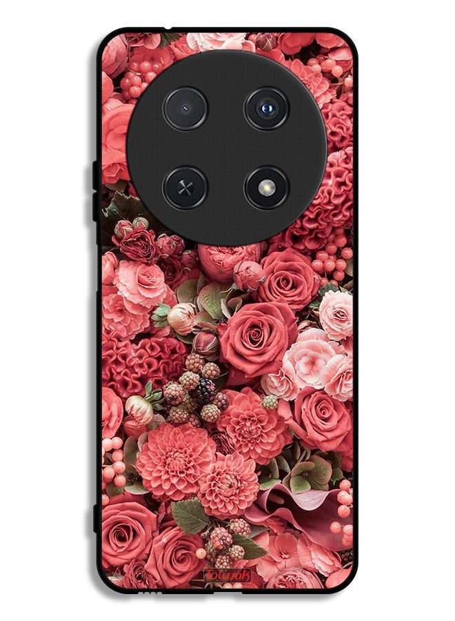 Tolwak Huawei nova 12i Protective Case Cover Peach Roses - Image 1